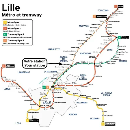 Apartment 2 A Marcq Avec Terrasse Marquette lez Lille